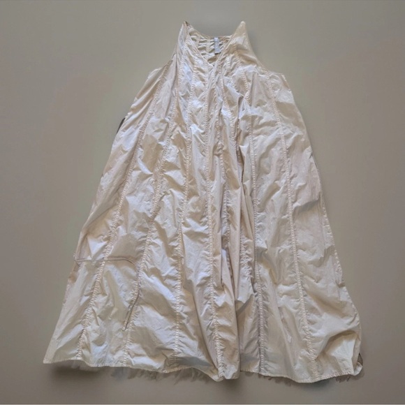 Athleta Maxi Dress Womens Canopy Parachute Sz XS Light Pink V Neck Oversized - Picture 8 of 10